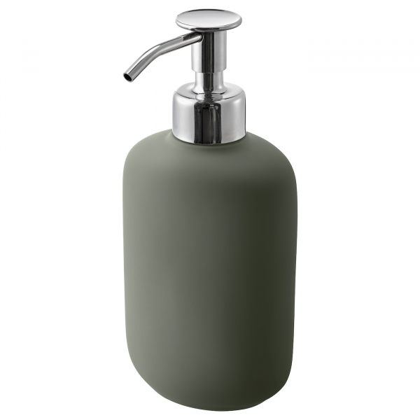90496794 Дозатор для жидкого мыла, серо-зеленый