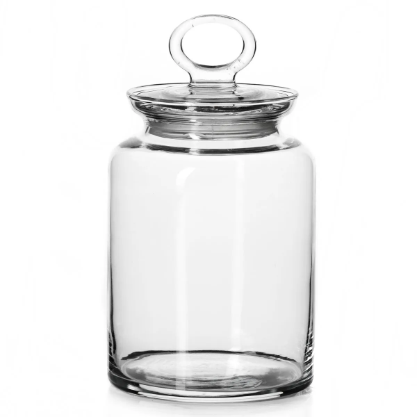 50034861 Банка с крышкой, прозрачное стекло, 1.5 л