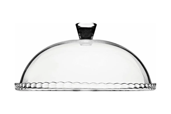 95198 Блюдо сервировочное с крышкой, прозрачный, 32 см