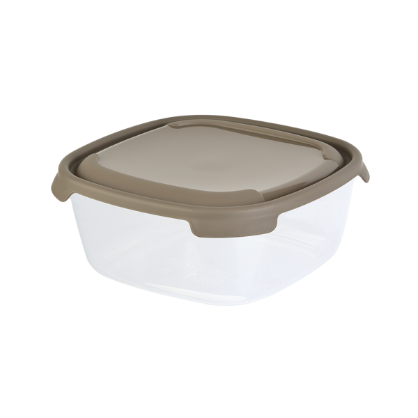 P1FP018 Контейнер пластиковый прямоугольный с крышкой, разноцветный, 2 л