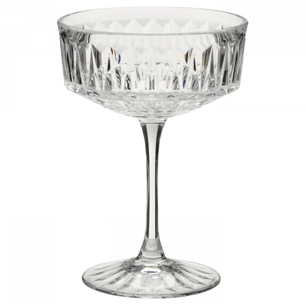 90472905 Бокал для шампанского, прозрачное стекло/с рис, 21 сл, 4 шт.