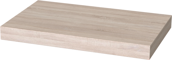00722 Полка навесная / настенная, дуб беленый, 40x25 см