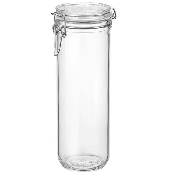 141380 Банка с крышкой, прозрачное стекло, 1.36 л