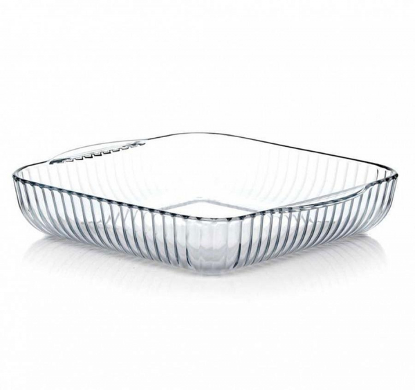 50066290 Форма/блюдо д/дхвк, прозрачное стекло, 27x27 см