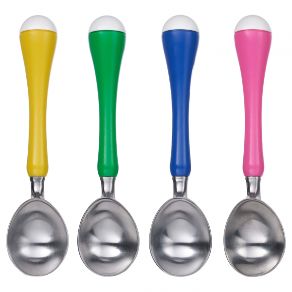 90208246 Ложка для мороженого, желтый/зеленый/синий/розовый