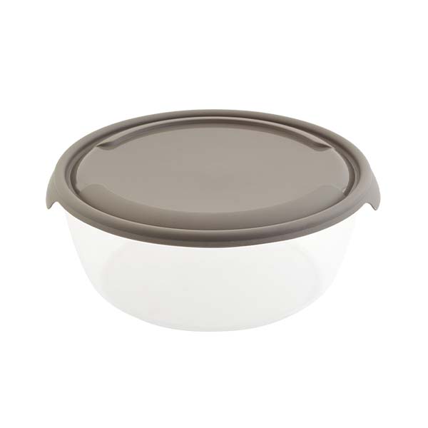 P1FO004 Контейнер пластиковый с крышкой, круглый, разноцветный, 2 л