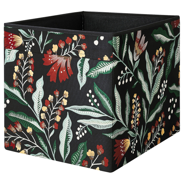 70527249 Коробка, черный/разноцветный, 33x38x33 см