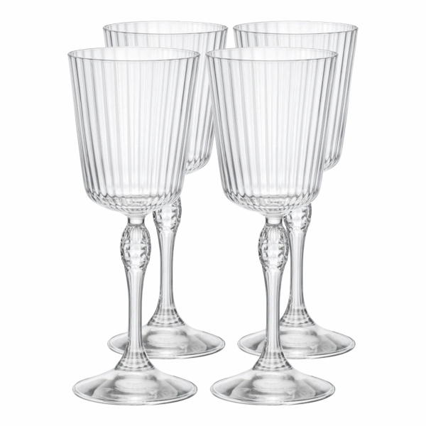 122129-4 Набор бокалов для коктейля, прозрачное стекло, 250 мл, 4 шт