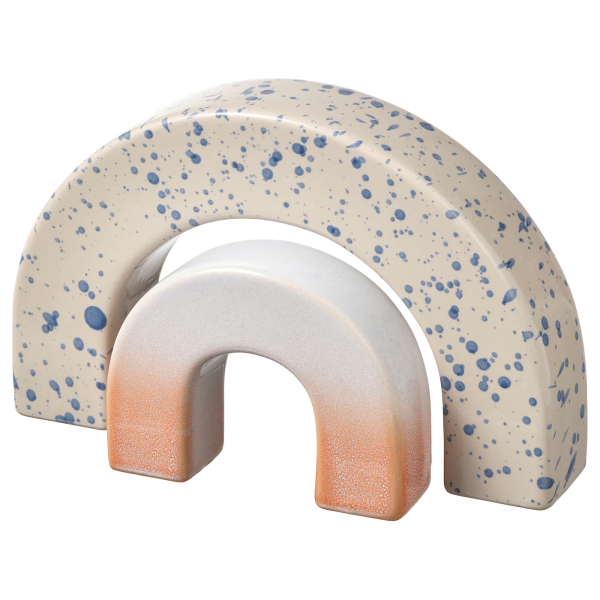 40500213 Набор украшений, 2шт, радуга с рисунком/синий розовый