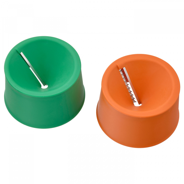 10521957 Овощерезка, набор из 2 шт., ярко-оранжевый/ярко-зеленый