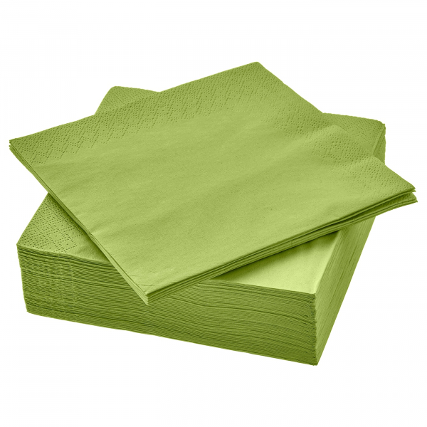 10398797 Салфетка бумажная, классический зеленый, 33x33 см, 50 шт