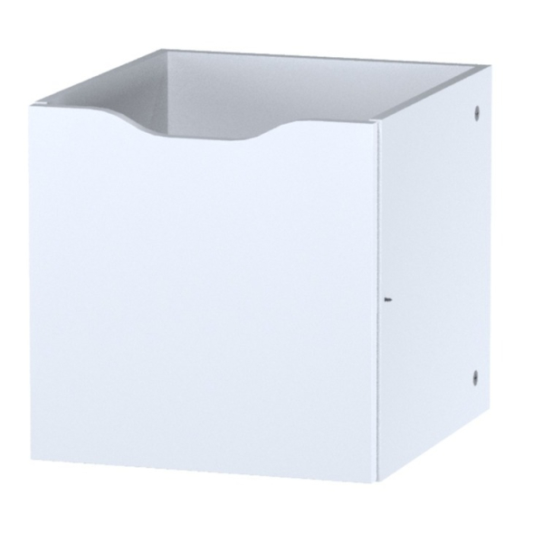 01873 Модуль с дверцей для стеллажа, 33x33x37, белый