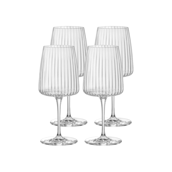 349788-4 Набор бокалов для вина, прозрачное стекло, 535 мл, 4 шт