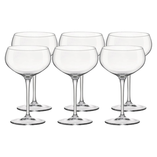 122111-6 Набор бокалов для коктейля, прозрачное стекло, 250 мл, 6 шт