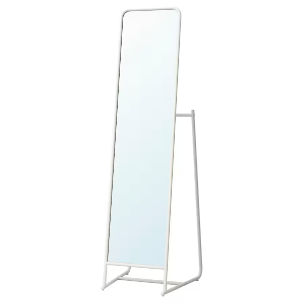 KNAPPER КНАППЕР Зеркало напольное, белый, 48x160 см - Зеркала IKEA
