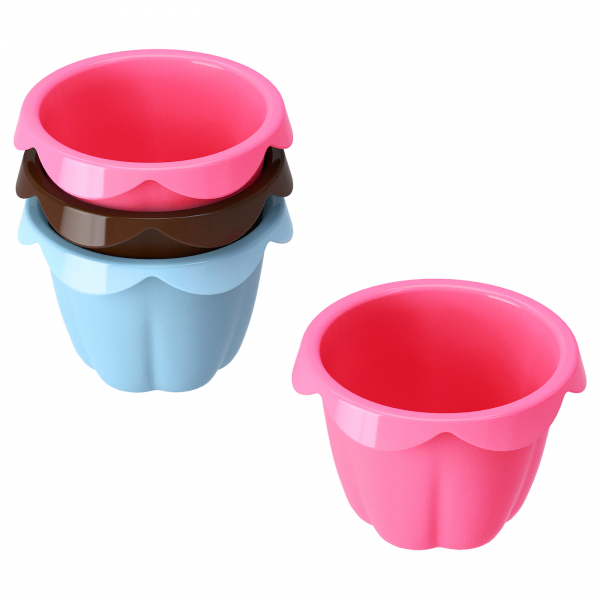 70393527 Формочка для выпечки, разные цвета, 6 шт.