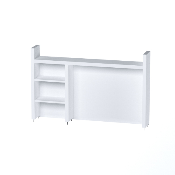 02399 Надстройка для стола письменного, белый, 105х65х17 см