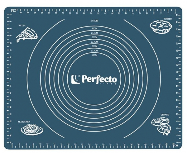 23504003 Коврик для выпечки, голубой, 50х40 см
