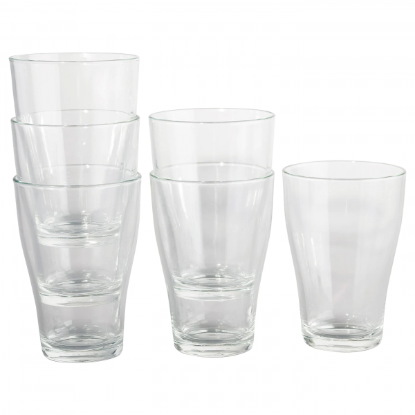 90396252 Стакан, прозрачное стекло, 30 сл, 6 шт