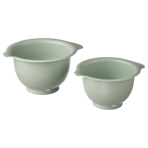 70537738 Набор мисок для взбивания, 2 штуки, светло-зеленый