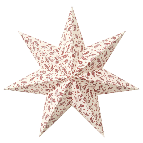 00563052 Абажур, красный лист, 48 см