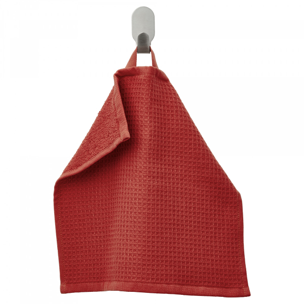 00474942 Полотенце, коричнево-красный, 30x30 см