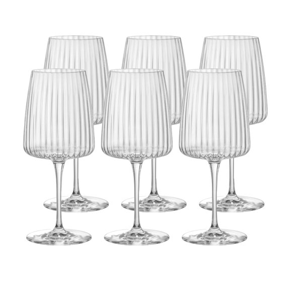 349788-6 Набор бокалов для вина, прозрачное стекло, 535 мл, 6 шт