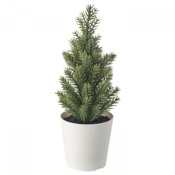 40494976 Искусственное растение и кашпо, д/дома/улицы/рождественская елка зеленый, 6 см