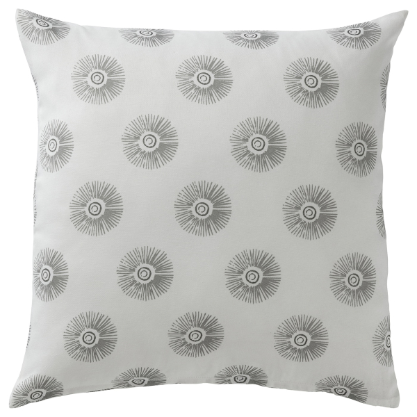 60507751 Чехол на подушку, серый, 50x50 см