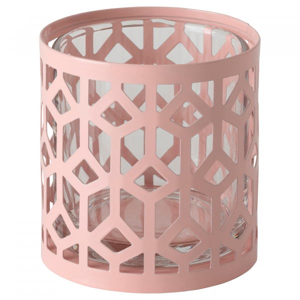 40518562 Подсвечник, розовый, 7 см
