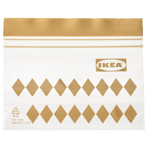 90540669 Пакет закрывающийся, рисунок/коричневый, 0.3 л, 25 шт.