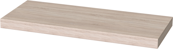 00739 Полка навесная / настенная, дуб беленый, 60x25 см