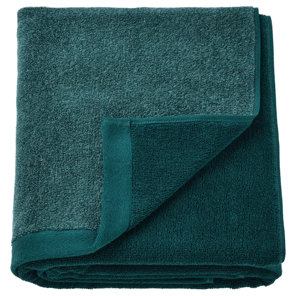 90491838 Полотенце банное, бирюзовый / меланж, 100x150 см