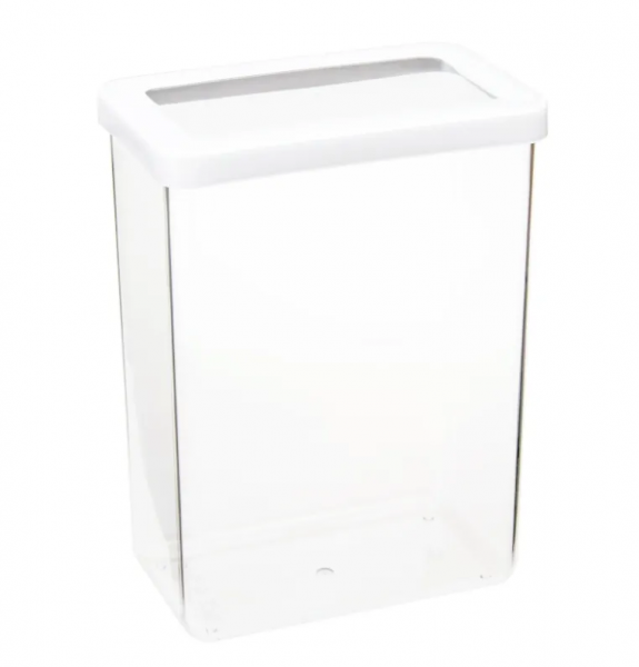 12980000 Контейнер+крышка д/сухих продуктов, прозрачный/белый, 2,5 л