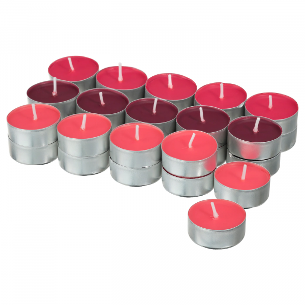 80495016 Свеча греющая ароматическая, Имбирное печенье/красный, 30 шт