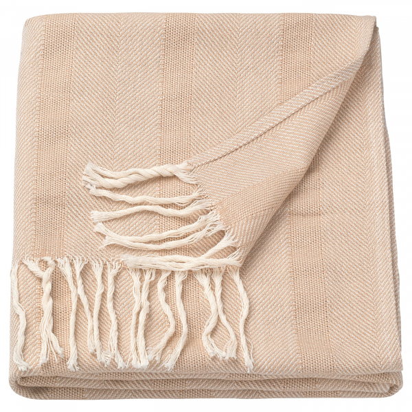 00499829 Плед, бежевый, 130x170 см