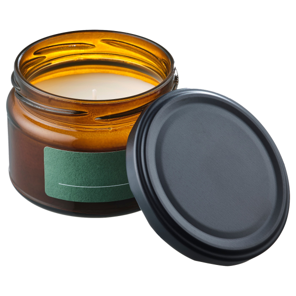 30538872 Ароматическая свеча с крышкой, весенние травы/мед коричневый, 20 часов