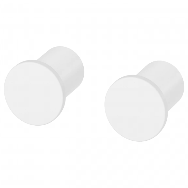 00411544 Крючок, белый, 2 шт