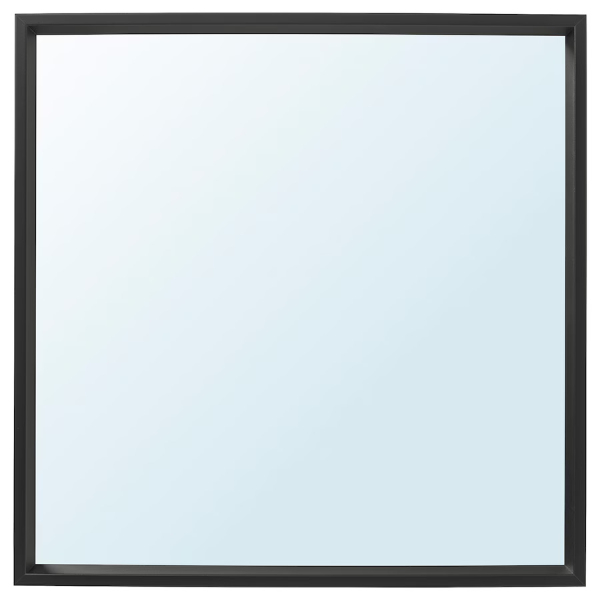 50320320 Зеркало, черный, 65x65 см