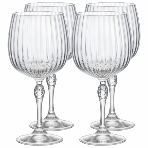 122128-4 Набор бокалов для коктейля (Джин-Тоник), прозрачное стекло, 740 мл, 4 шт