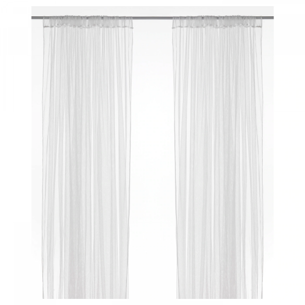 LILL ЛИЛЛЬ Гардины, 2 шт., белый, 280x300 см - Шторы, гардины и жалюзи IKEA