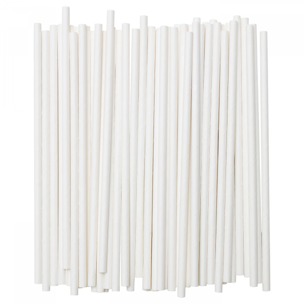 30467105 Трубочка, бумага/белый, 100 шт.