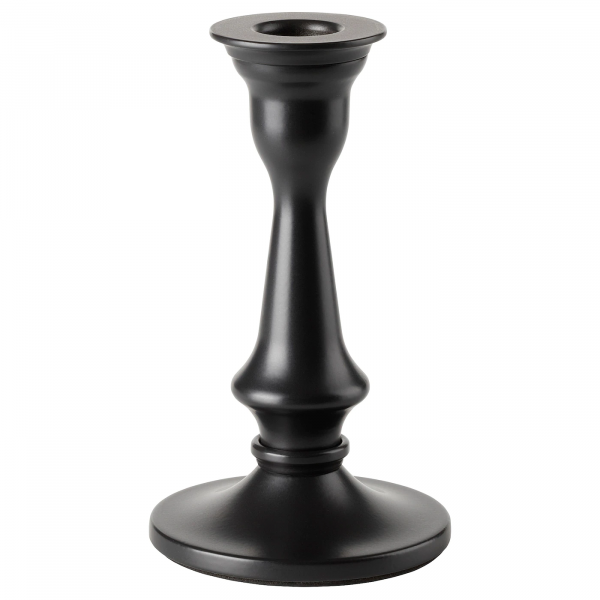 90497939 Подсвечник, серый, 15 см