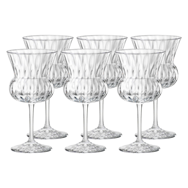 10000005016-6 Набор бокалов для коктейля, прозрачное стекло, 245 мл, 6 шт
