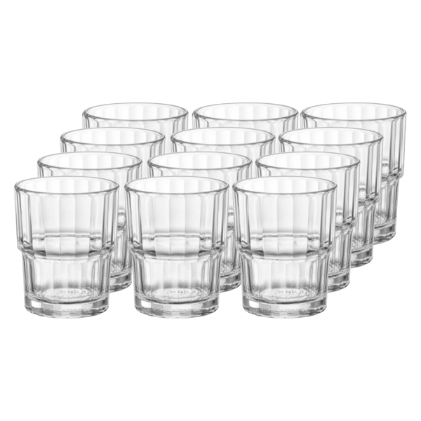 470182-12 Набор стаканов, прозрачное стекло, 200 мл, 12 шт