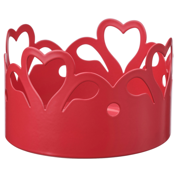 40530470 Подсвечник, красный, 5 см