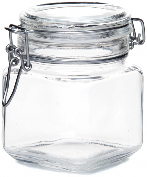 50052738 Банка с крышкой, прозрачное стекло, 740 мл