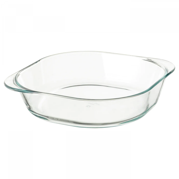 10372146 Форма для духовки, прозрачное стекло, 24.5x24.5 см
