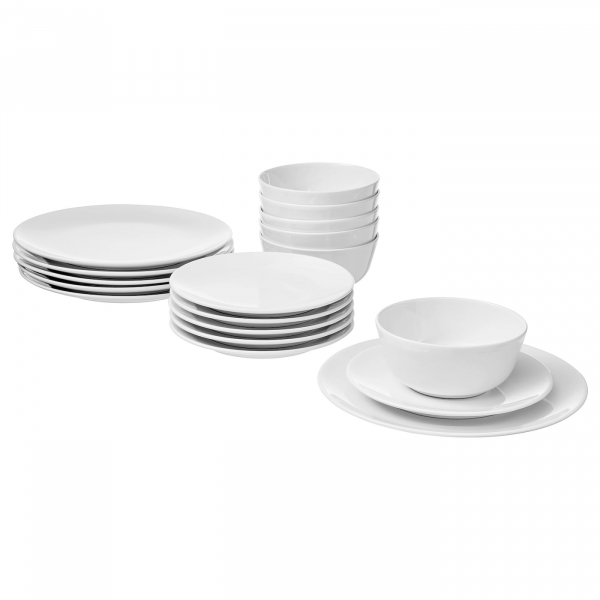 30367771 Сервиз,18 предметов, белый