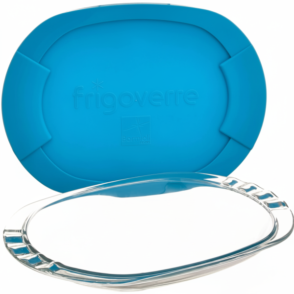 336200 Контейнер для продуктов / нарезки,  овальной формы/стекло, 26.7х19.4 см